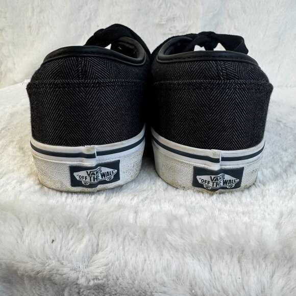 Vans Mens Herringbone Atwood Textile Black/Orion Men’s 10.5 Classic Skate Shoes - Picture 4 of 9